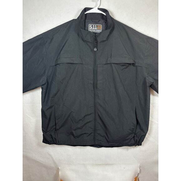 5.11 Tactical Series Mens 2XL Black Windbreaker Jacket Polyester/Nylon - Picture 1 of 10